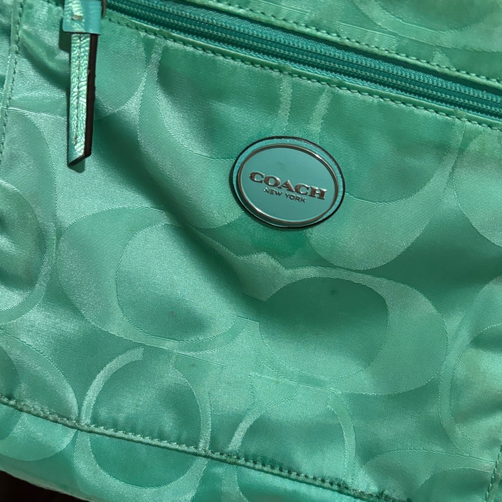 Coach Women's Aqua Crossbody Bag